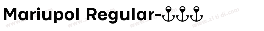Mariupol Regular字体转换
